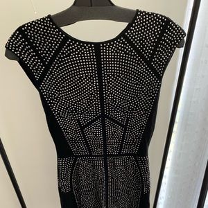 Studded Black Rebecca Taylor Dress